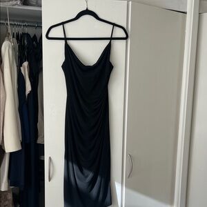 Laundry By Shelli Segal Black Midi Dress